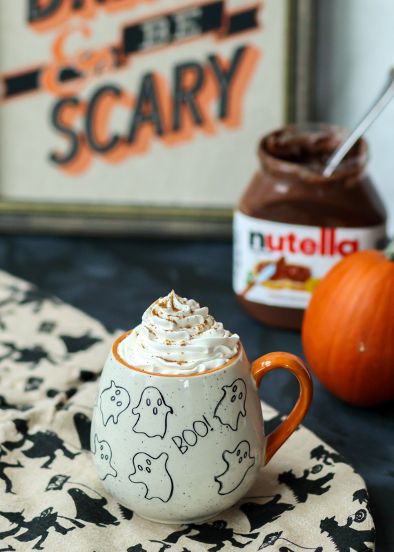 Boozy Pumpkin Nutella Hot Chocolate  |  Lemon & Mocha