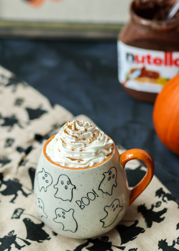 Boozy Pumpkin Nutella Hot Chocolate  |  Lemon & Mocha