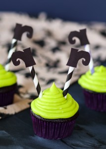 Halloween Witch Chocolate Cupcakes