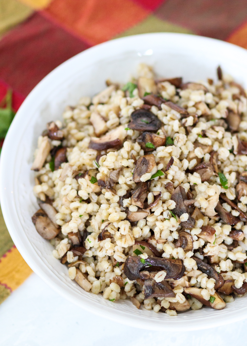 Warm Mushroom Barley Salad  |  Lemon & Mocha