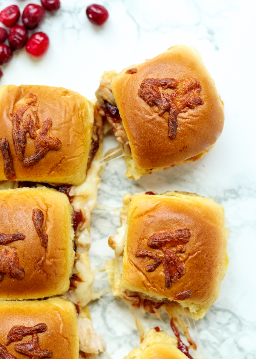 Leftover Turkey Pull-apart Sliders with a Maple Mayo and Cranberry Barbecue Sauce  |  Lemon & Mocha