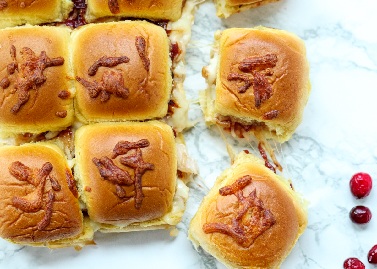 Leftover Turkey Pull-apart Sliders with a Maple Mayo and Cranberry Barbecue Sauce  |  Lemon & Mocha
