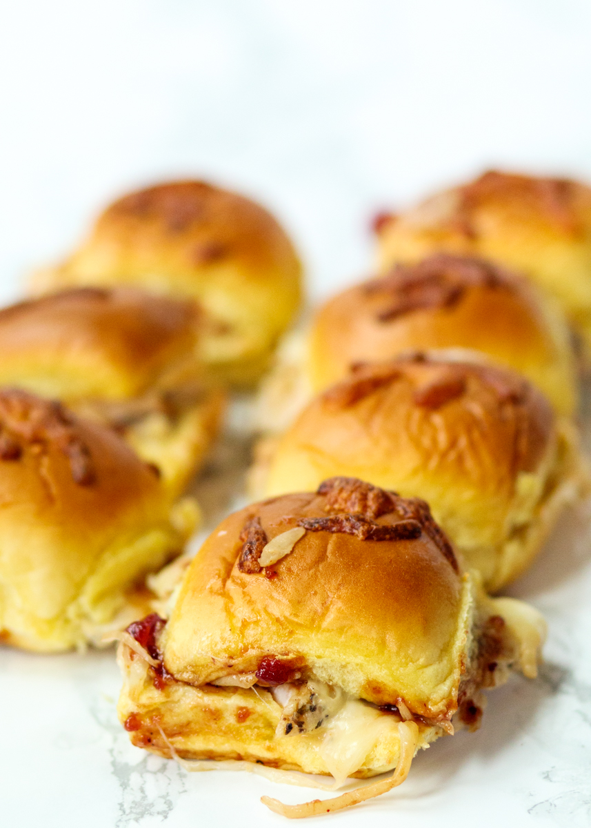 Leftover Turkey Pull-apart Sliders with a Maple Mayo and Cranberry Barbecue Sauce  |  Lemon & Mocha