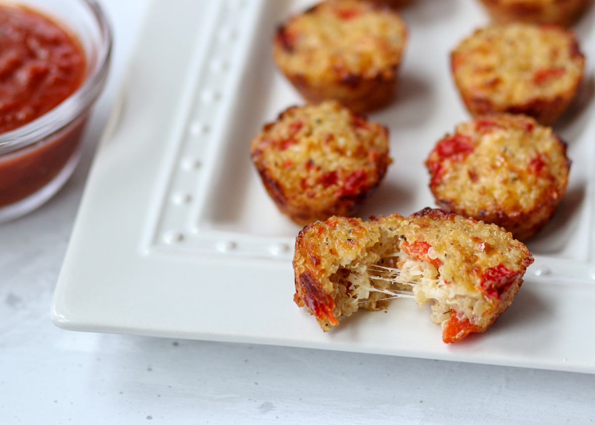 Quinoa Pizza Bites  |  Lemon & Mocha