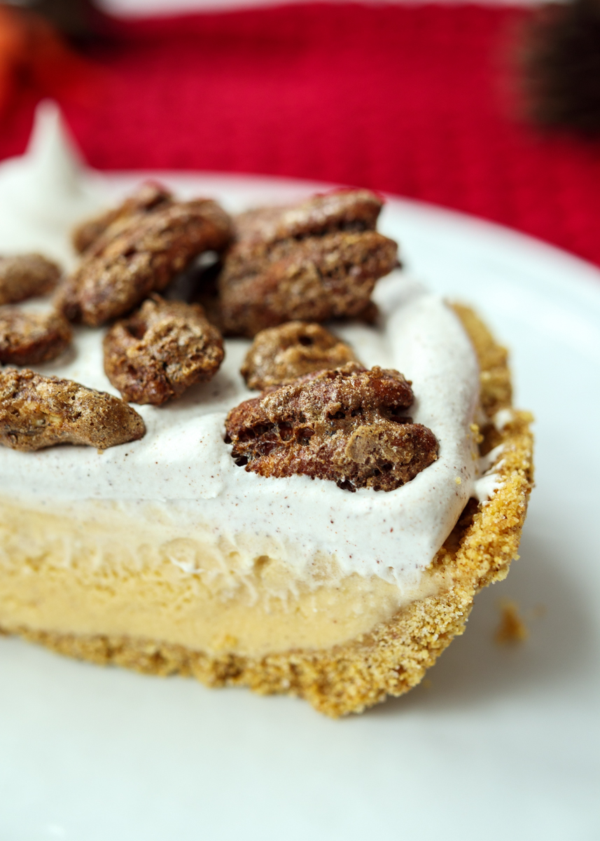 Pumpkin Pecan Ice Cream Pie  |  Lemon & Mocha