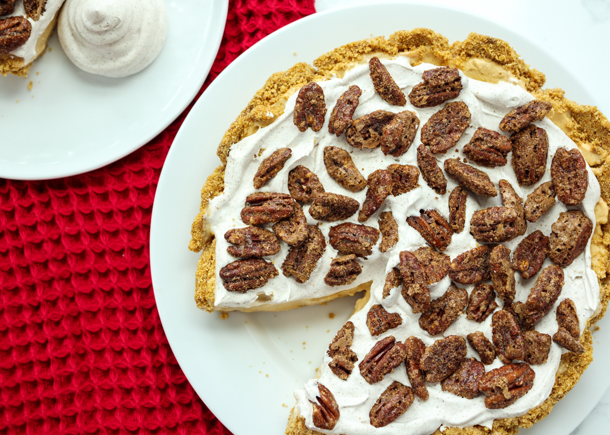 Pumpkin Pecan Ice Cream Pie  |  Lemon & Mocha