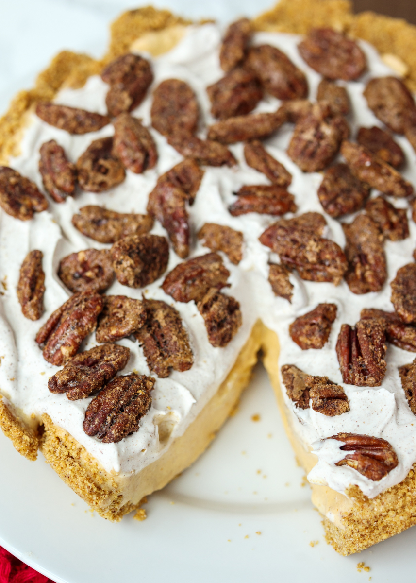 Pumpkin Pecan Ice Cream Pie  |  Lemon & Mocha