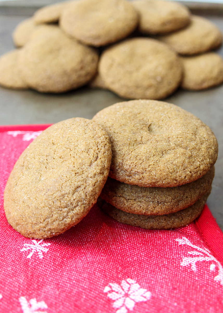 Soft Gingersnap Cookies  |  Lemon & Mocha