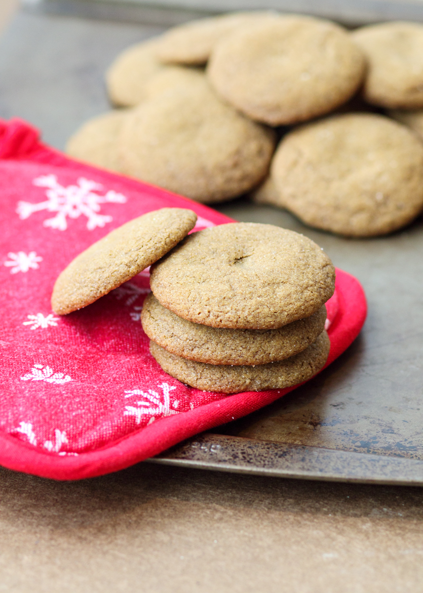 Soft Gingersnap Cookies  |  Lemon & Mocha