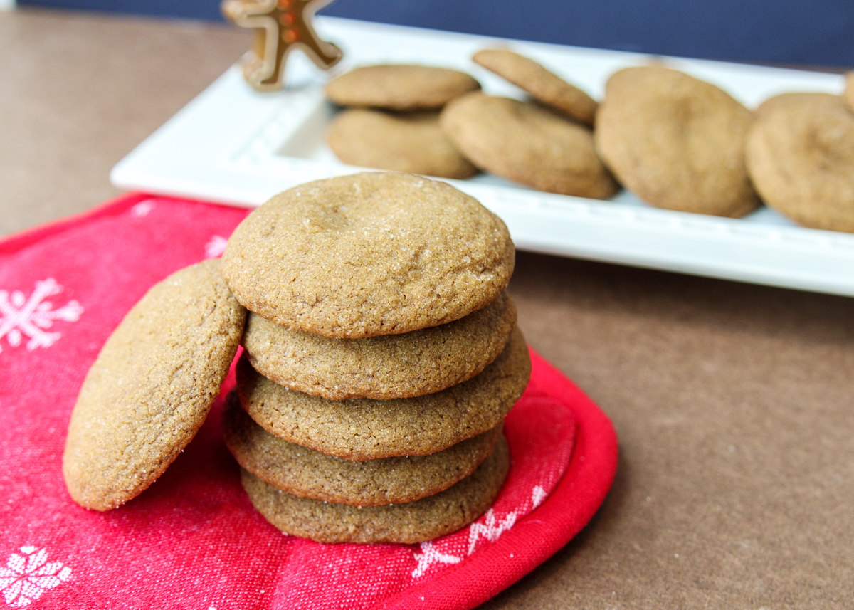 Soft Gingersnap Cookies  |  Lemon & Mocha