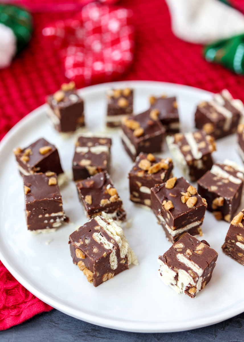 Saltine Toffee Fudge aka Christmas Crack Fudge  |  Lemon & Mocha