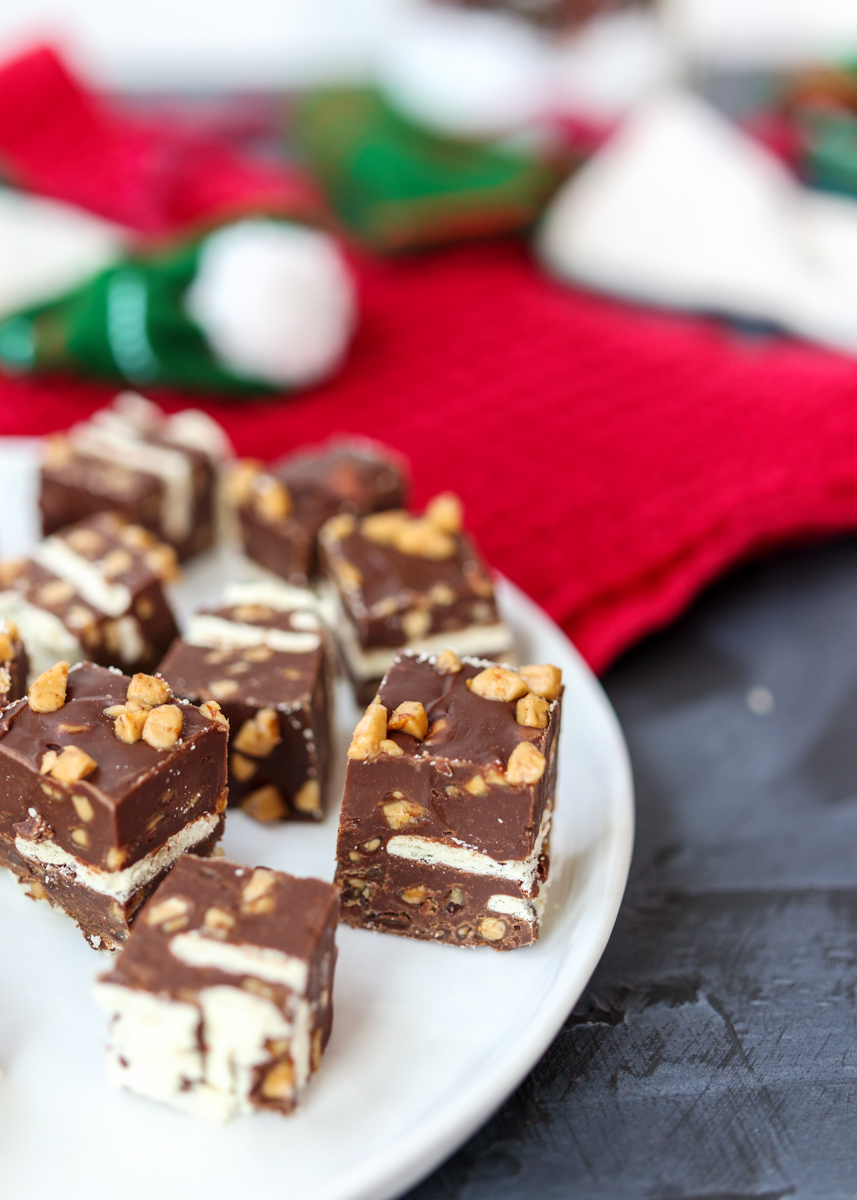 Saltine Toffee Fudge aka Christmas Crack Fudge  |  Lemon & Mocha