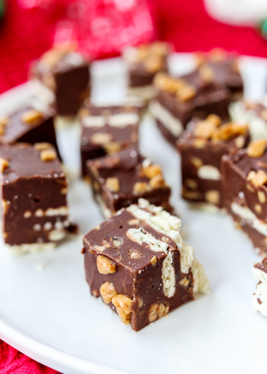 Saltine Toffee Fudge aka Christmas Crack Fudge  |  Lemon & Mocha