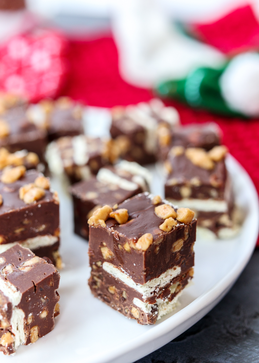 Saltine Toffee Fudge aka Christmas Crack Fudge  |  Lemon & Mocha