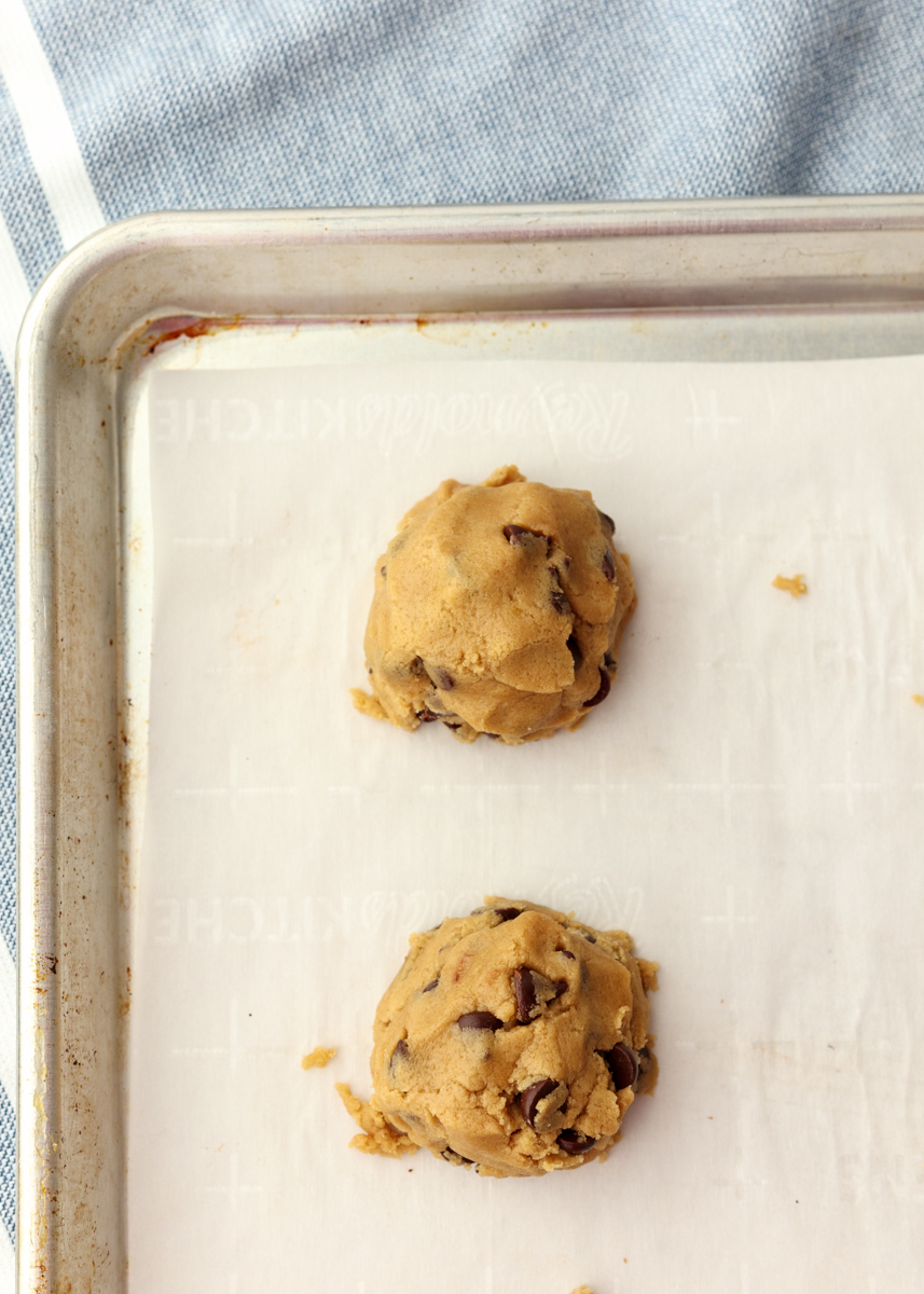 Nutella Stuffed Browned Butter Chocolate Chip Cookies  |  Lemon & Mocha