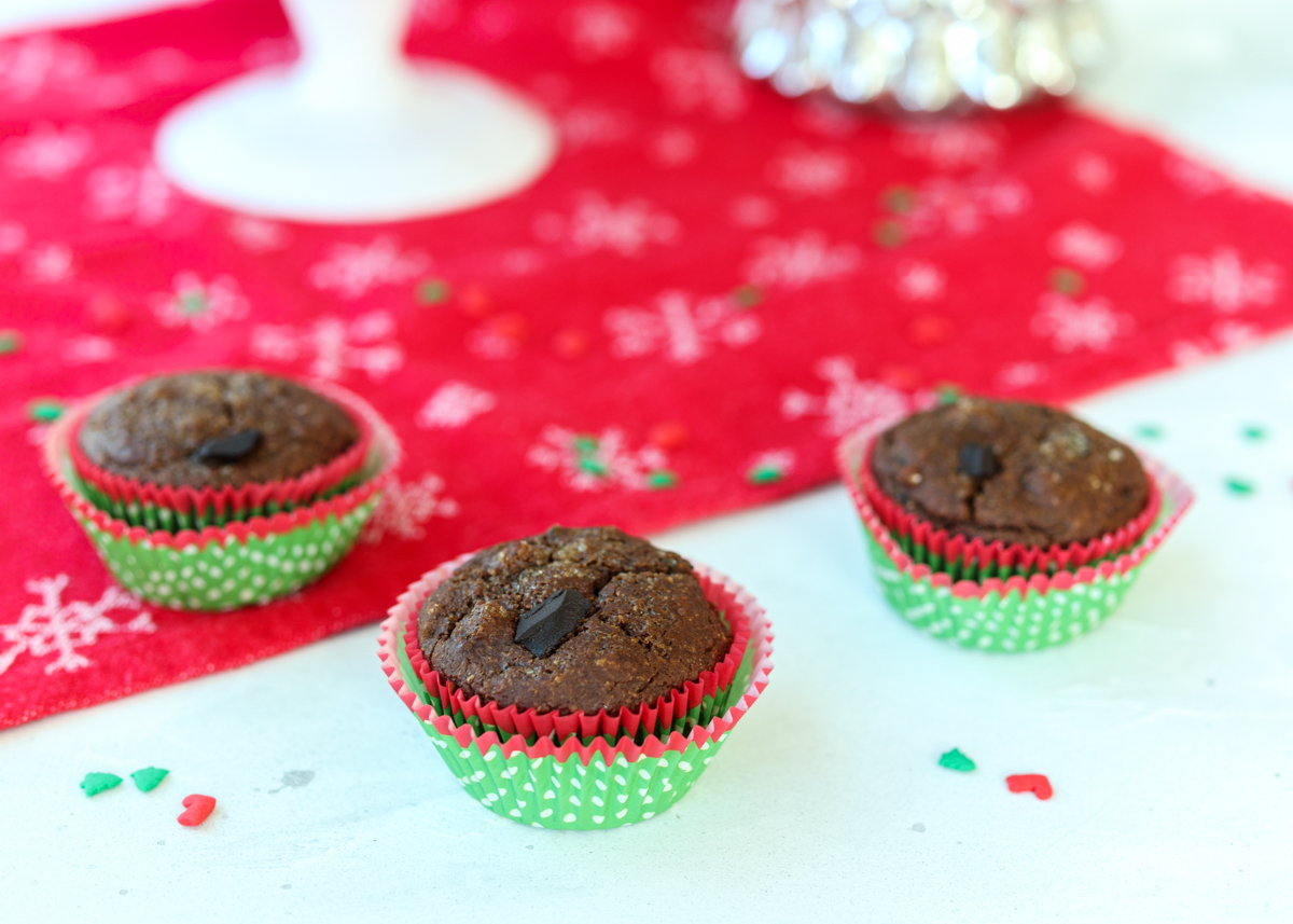 Healthy Gingerbread Muffins  |  Lemon & Mocha