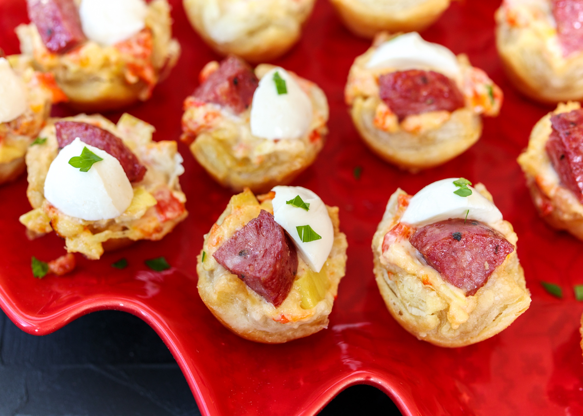 Antipasto Puff Pastry Bites  |  Lemon & Mocha