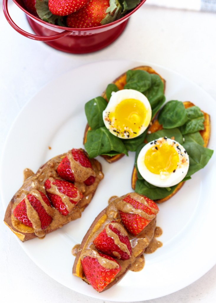 Sweet and Savory Breakfast Sweet Potato Toasts