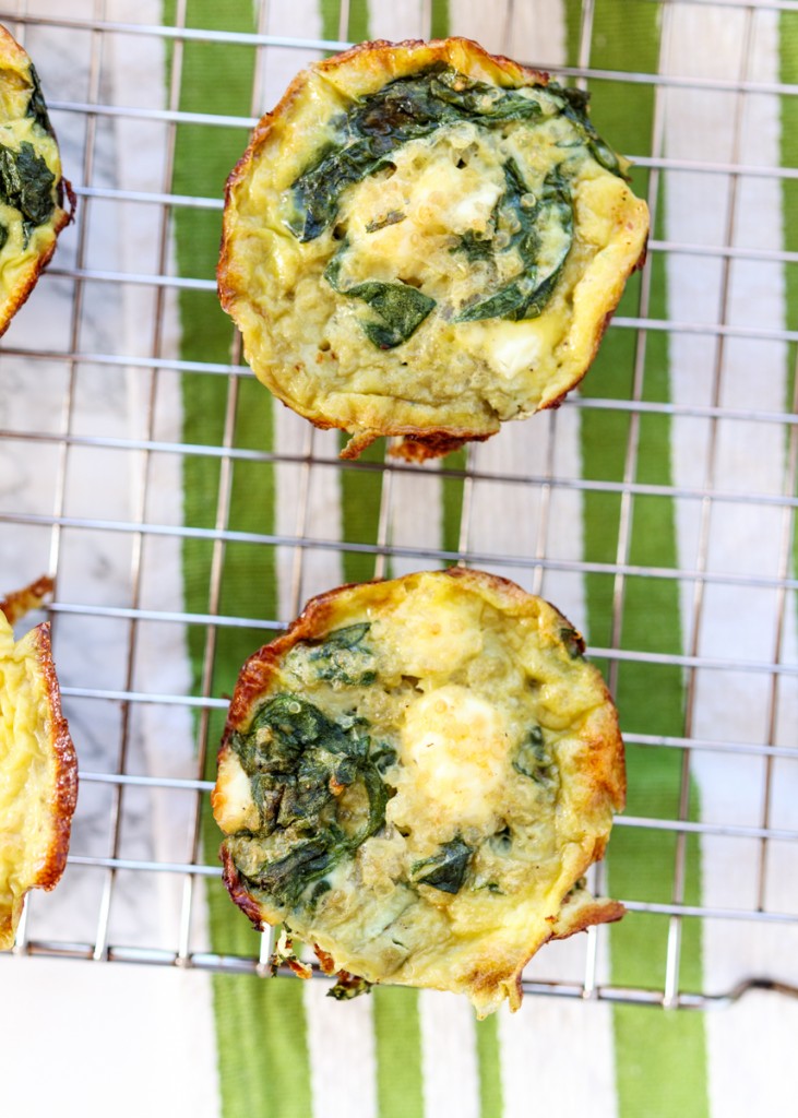 Healthy Spinach, Goat Cheese and Quinoa Egg Muffins  |  Lemon & Mocha