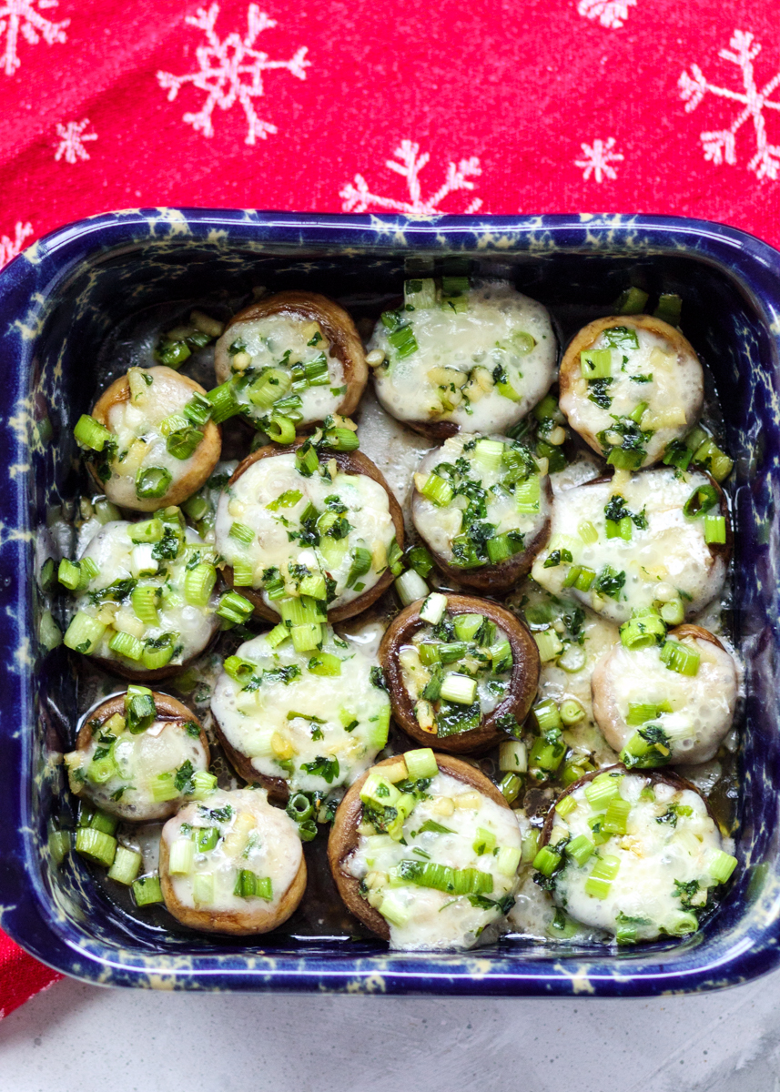 Brie-Stuffed Mushrooms