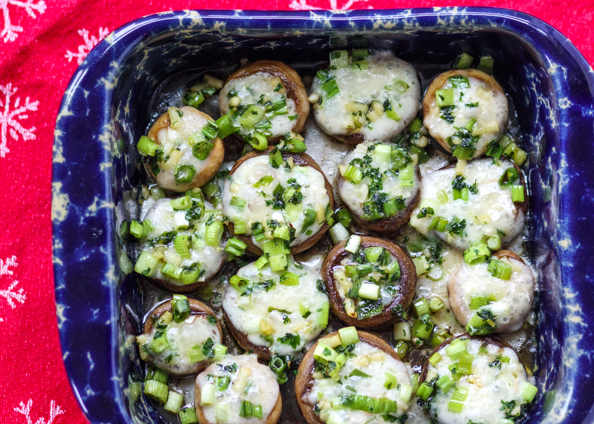 Brie-Stuffed Mushrooms  |  Lemon & Mocha