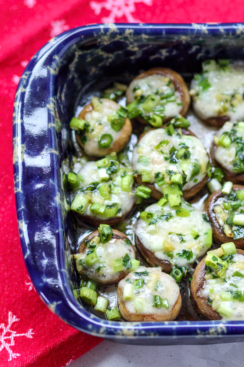 Brie-Stuffed Mushrooms  |  Lemon & Mocha