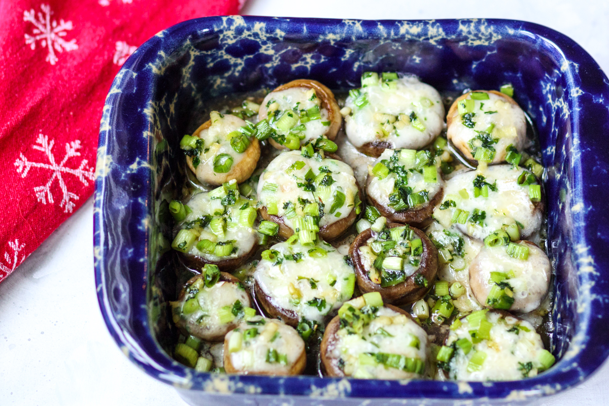 Brie-Stuffed Mushrooms  |  Lemon & Mocha