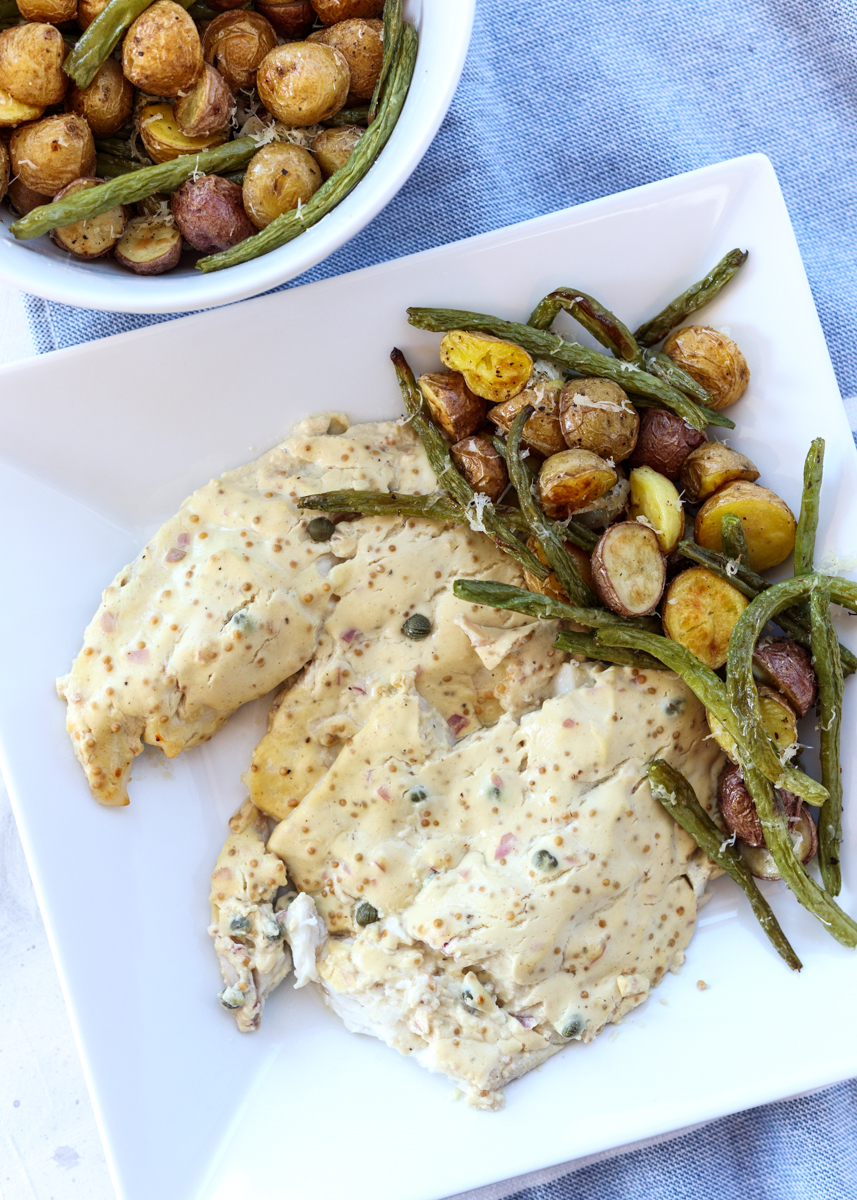 Creamy Mustard Roasted Fish