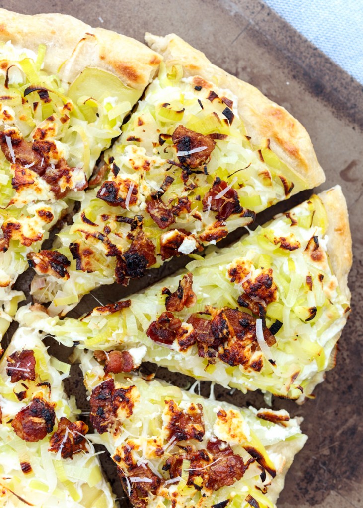 Potato, Leek and Bacon Pizza  |  Lemon & Mocha