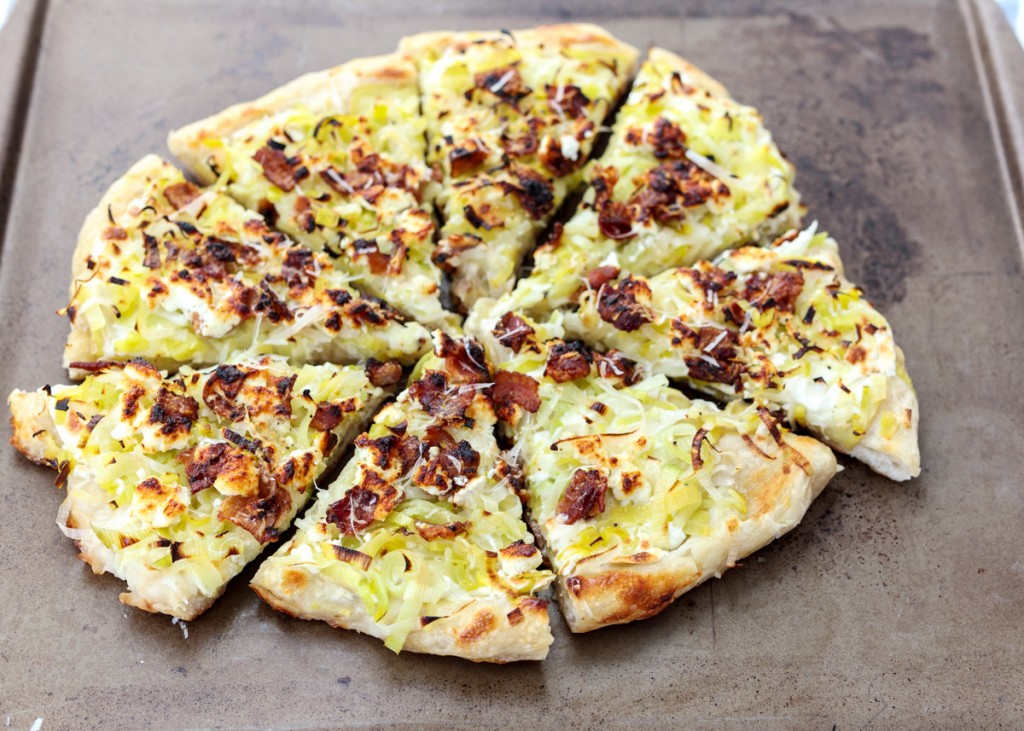 Potato, Leek and Bacon Pizza  |  Lemon & Mocha