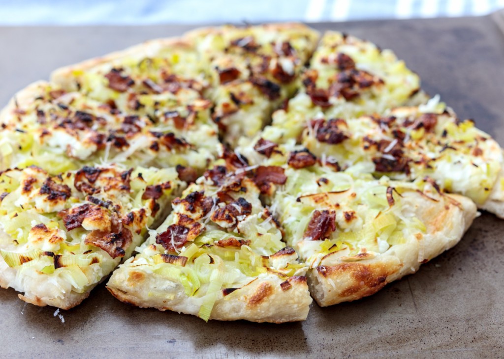 Potato, Leek and Bacon Pizza  |  Lemon & Mocha