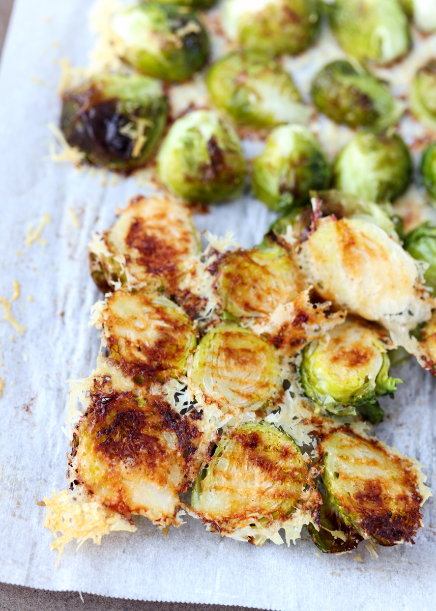 Parmesan Crusted Brussels Sprouts  |  Lemon & Mocha