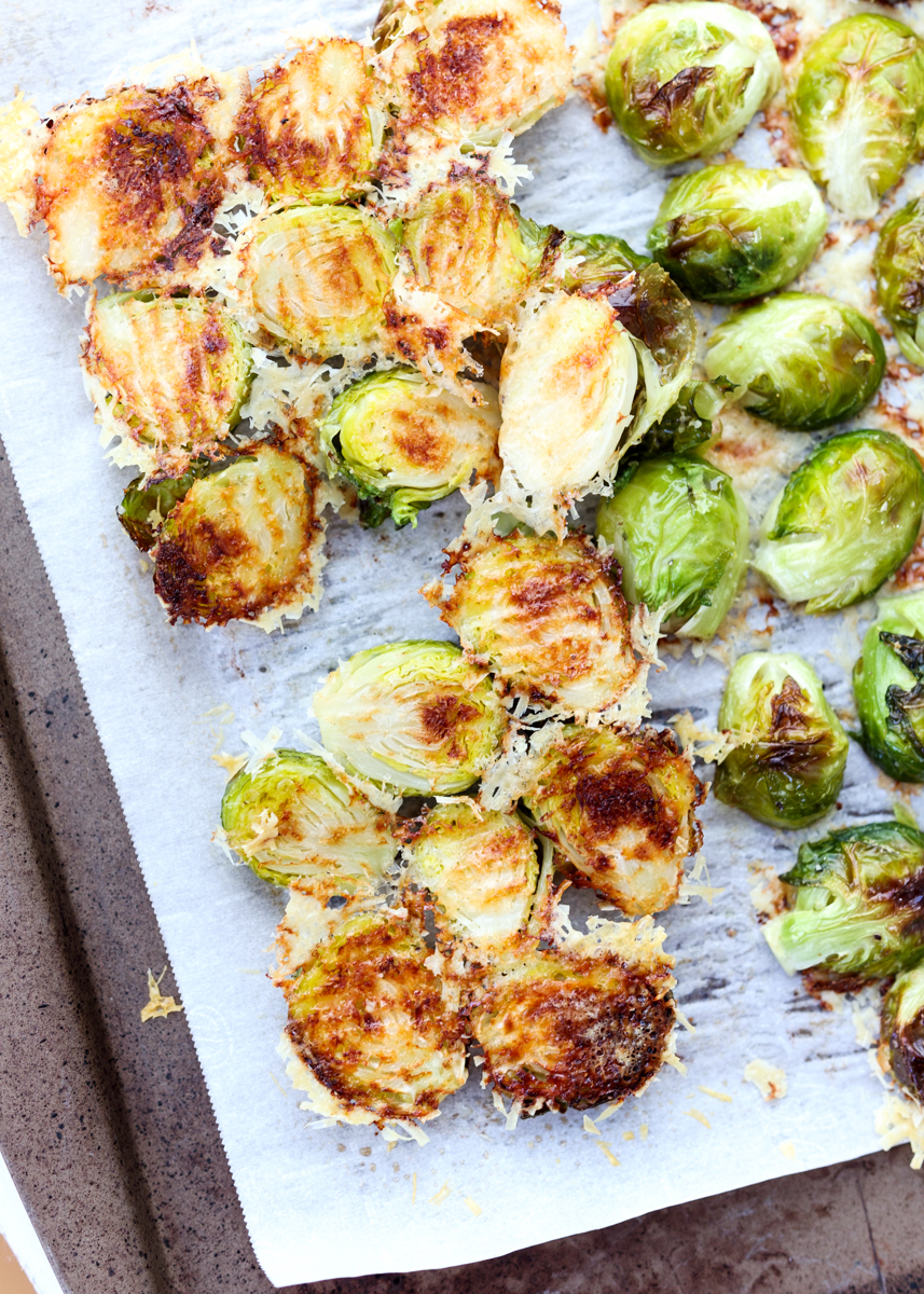 Parmesan Crusted Brussels Sprouts  |  Lemon & Mocha