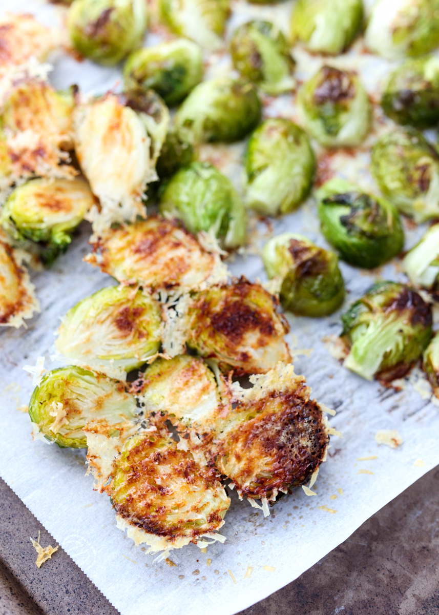 Parmesan Crusted Brussels Sprouts  |  Lemon & Mocha