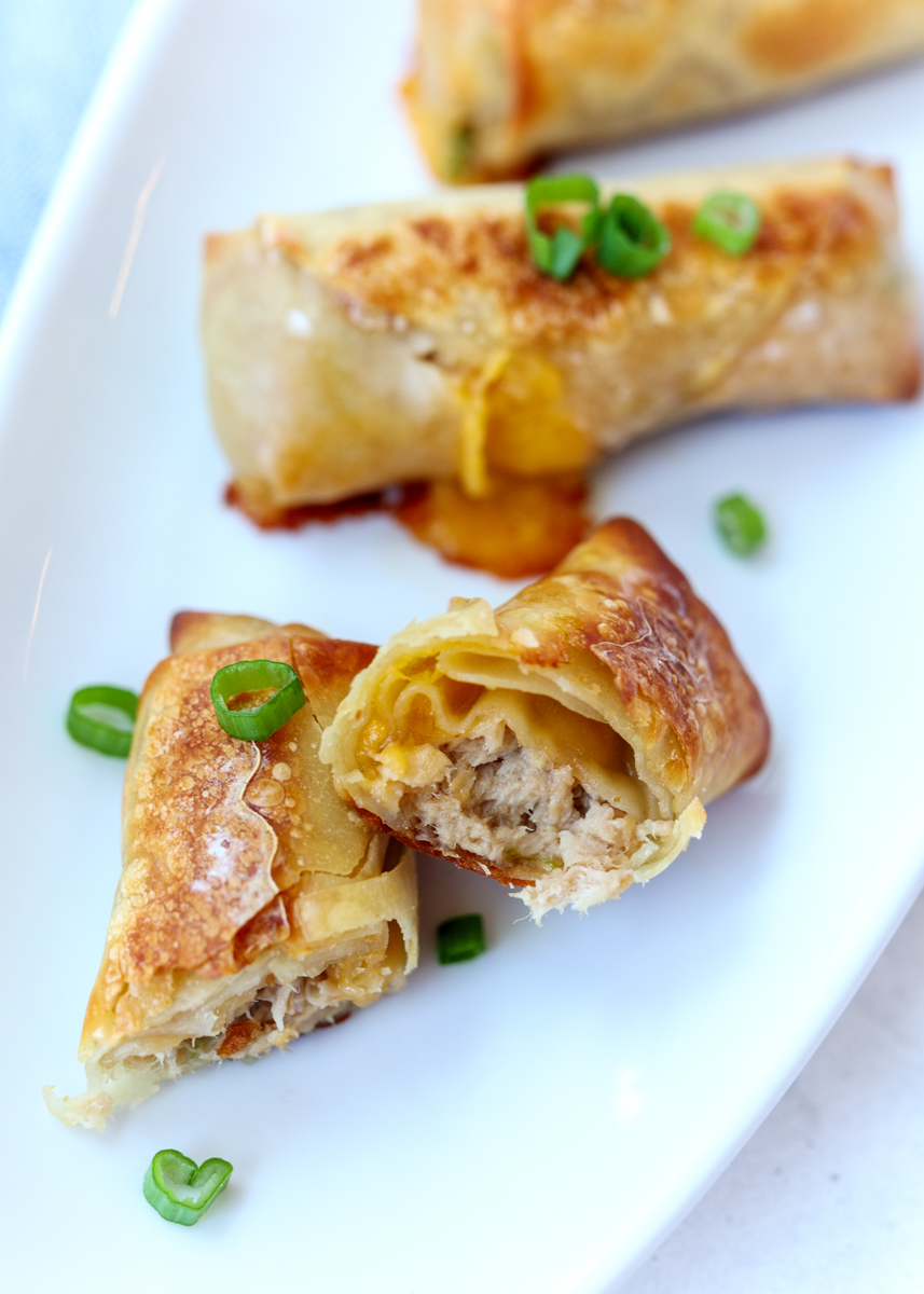 Tuna Melt Egg Rolls  |  Lemon & Mocha