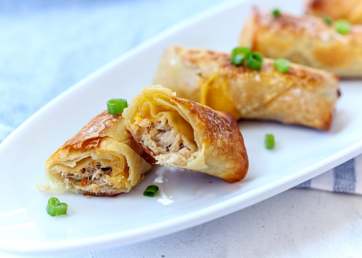 Tuna Melt Egg Rolls  |  Lemon & Mocha