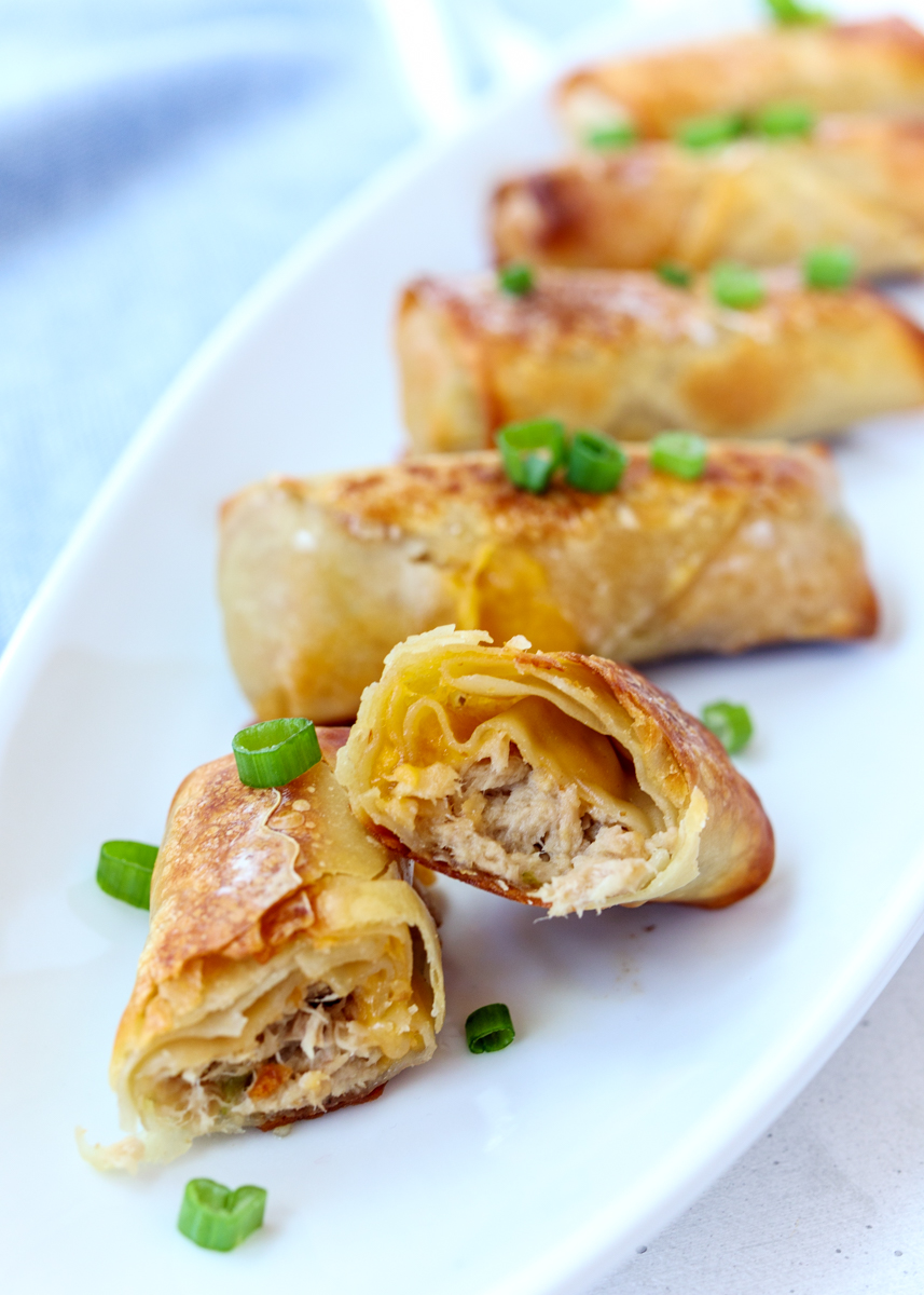 Tuna Melt Egg Rolls