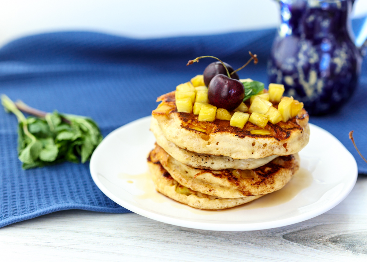 Pineapple Upside Down Pancakes  |  Lemon & Mocha