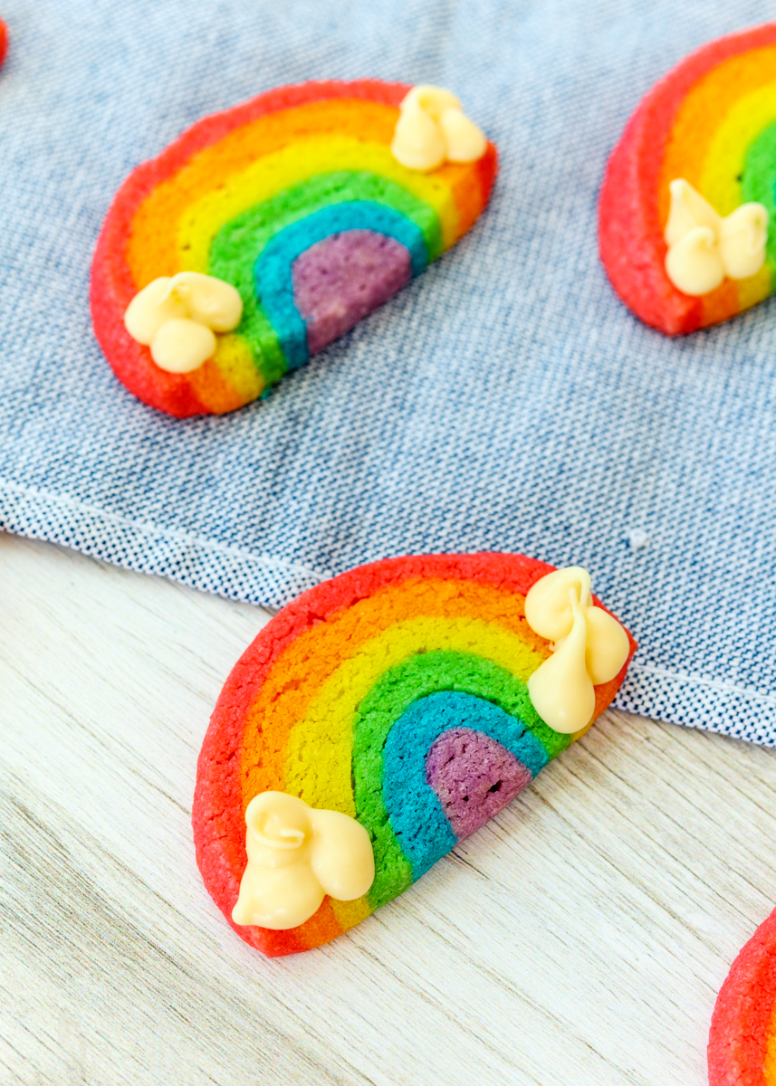 Rainbow Slice-and-Bake Cookies  |  Lemon & Mocha