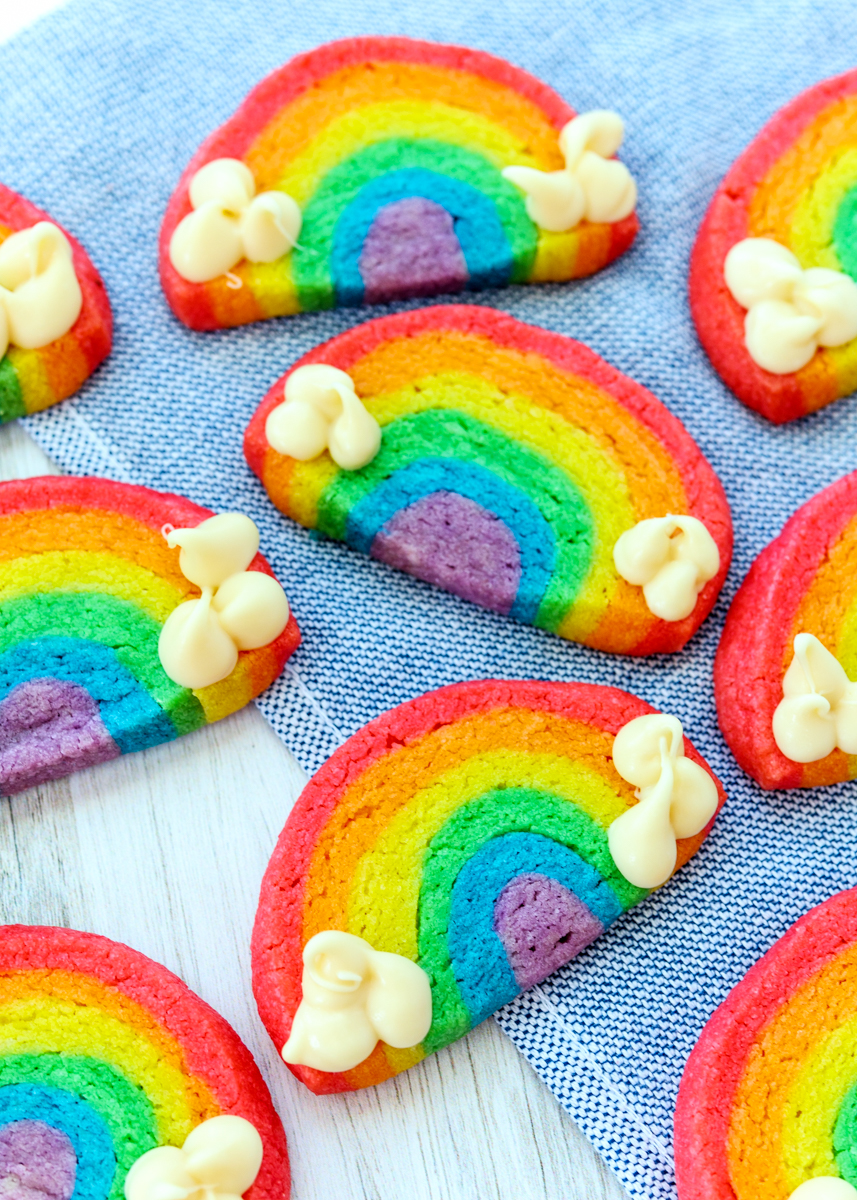 Rainbow Slice-and-Bake Cookies