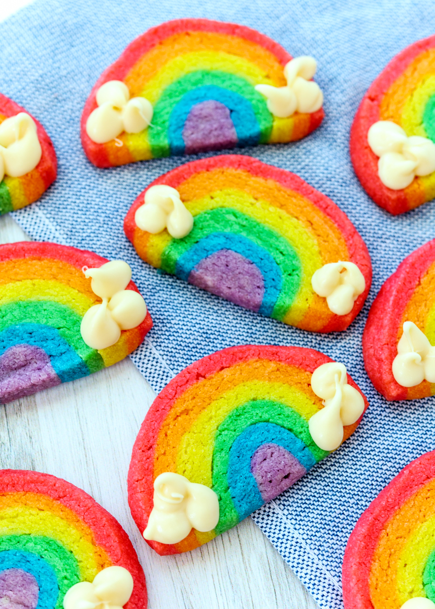 Rainbow Slice-and-Bake Cookies  |  Lemon & Mocha