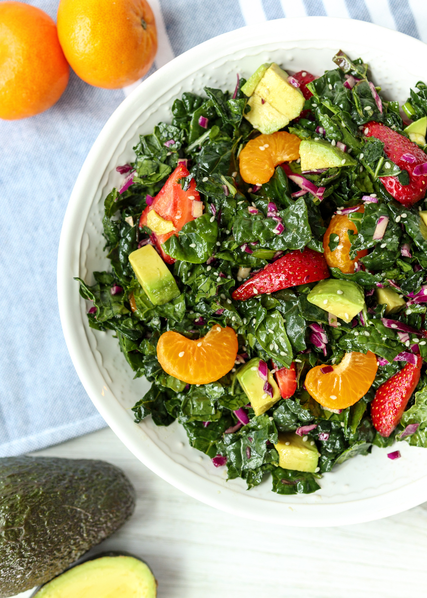 Tropical Kale Salad  |  Lemon & Mocha