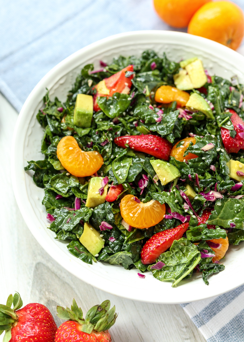 Tropical Kale Salad  |  Lemon & Mocha