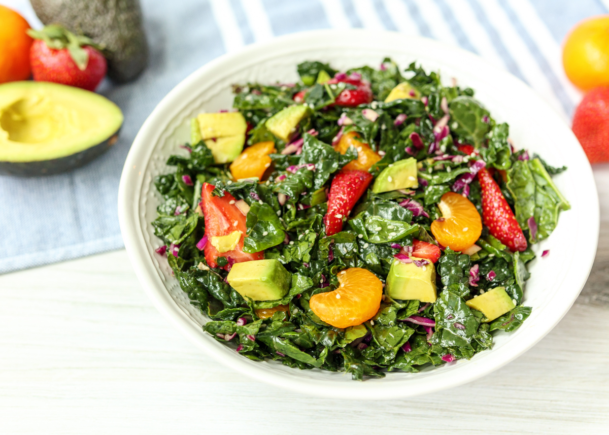 Tropical Kale Salad  |  Lemon & Mocha