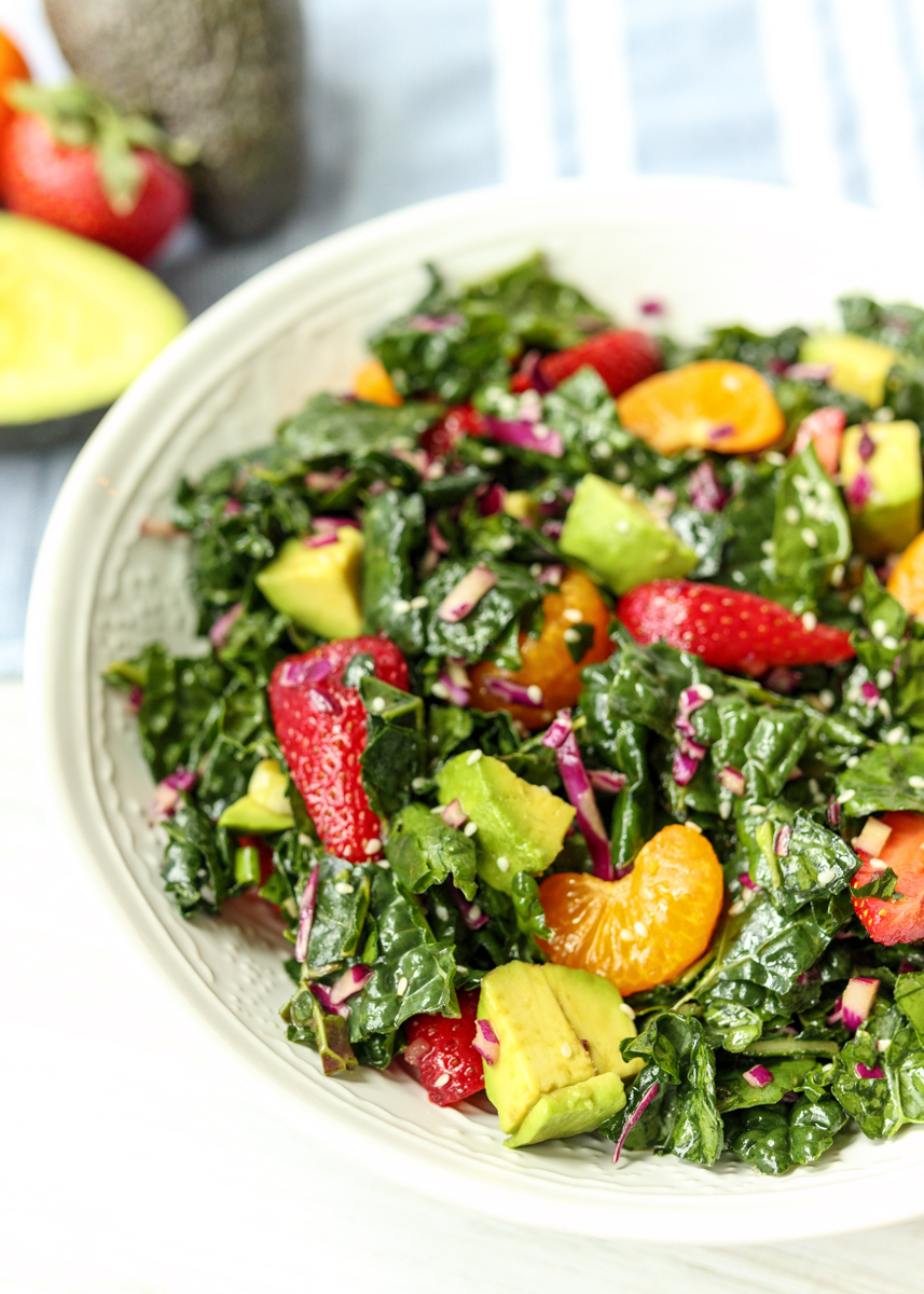 Tropical Kale Salad  |  Lemon & Mocha