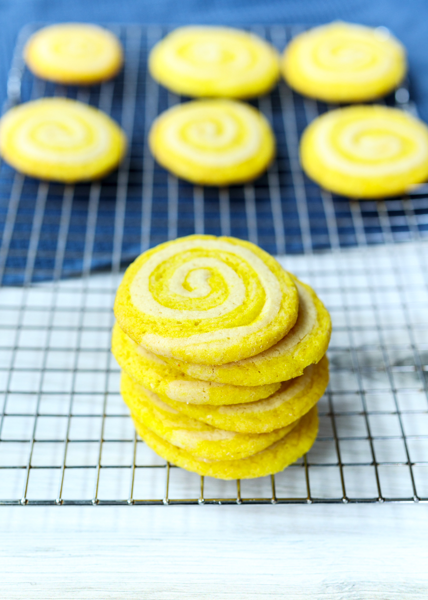 Lemonade Pinwheel Cookies  |  Lemon & Mocha