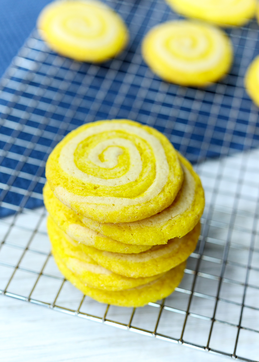 Lemonade Pinwheel Cookies  |  Lemon & Mocha