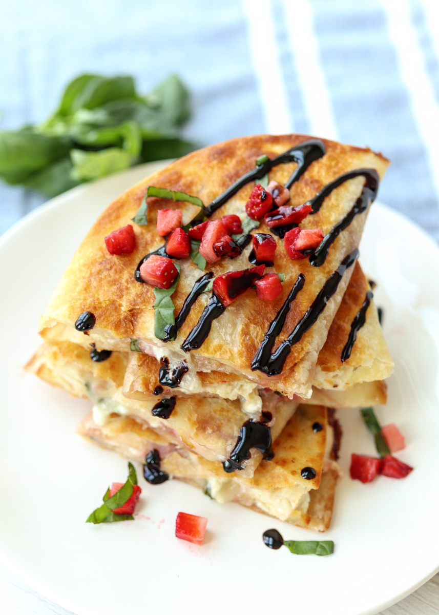 Chicken and Strawberry Quesadillas  |  Lemon & Mocha