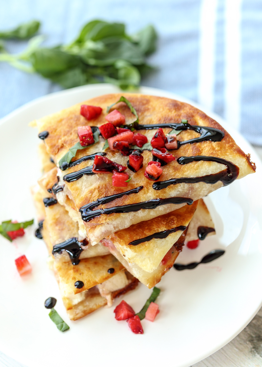 Chicken and Strawberry Quesadillas  |  Lemon & Mocha