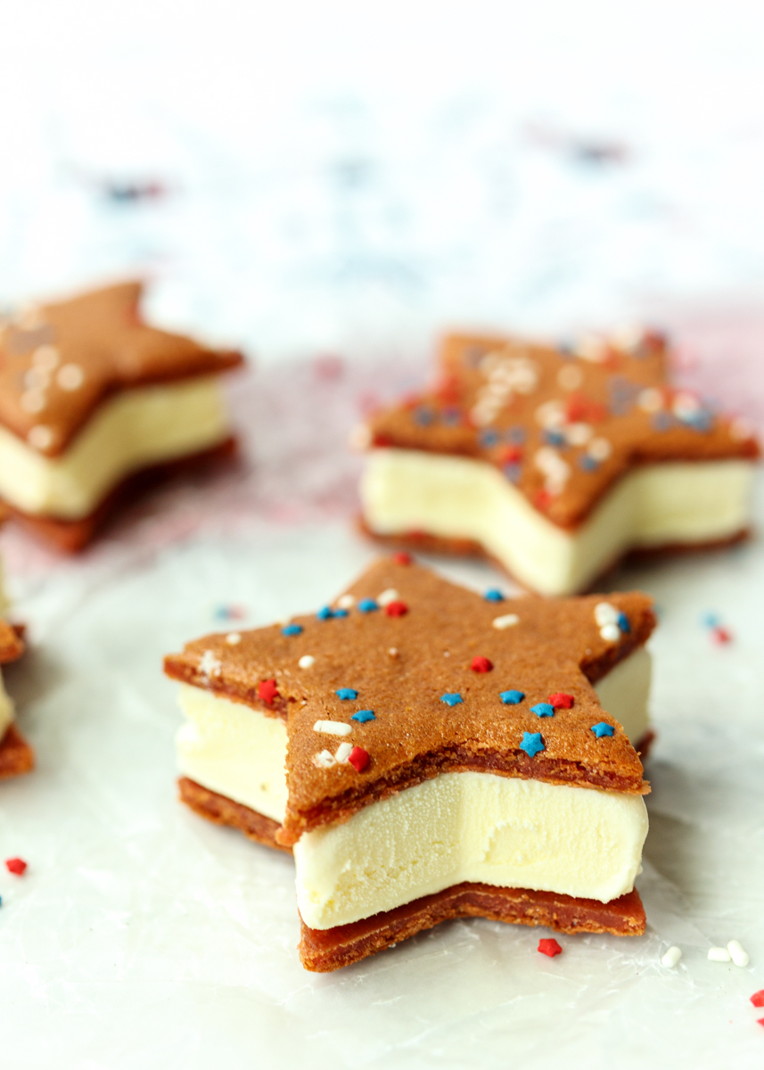 Ice Cream Sandwich Stars  |  Lemon & Mocha